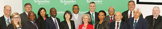 Seen at the signing ceremony are dignitaries and senior Schneider Electric managers who participated in the initiative.